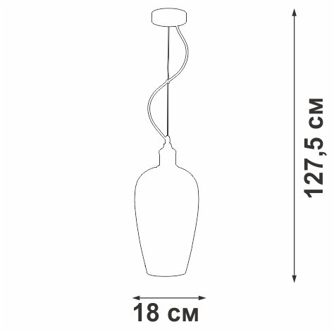 Подвес V4849-1/1S, 1xE27 макс. 40Вт - купить Подвесные системы по цене 5651