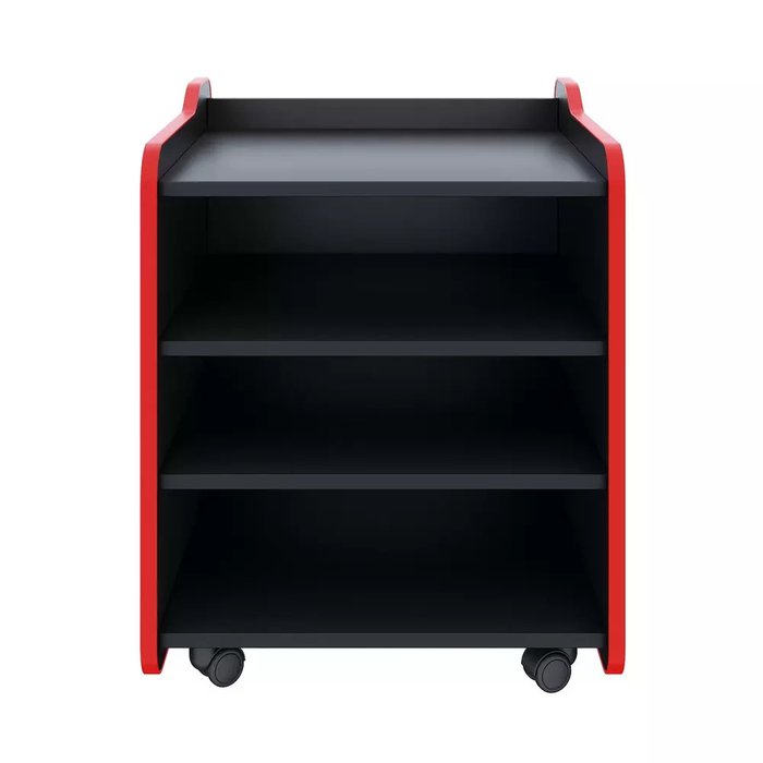 Тумба для игрового компьютерного стола Case Lite 50 черно-красного цвета - купить Офисные тумбочки по цене 14290.0