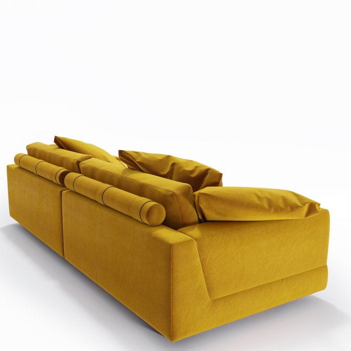 Диван Amur желтого цвета - лучшие Прямые диваны в INMYROOM