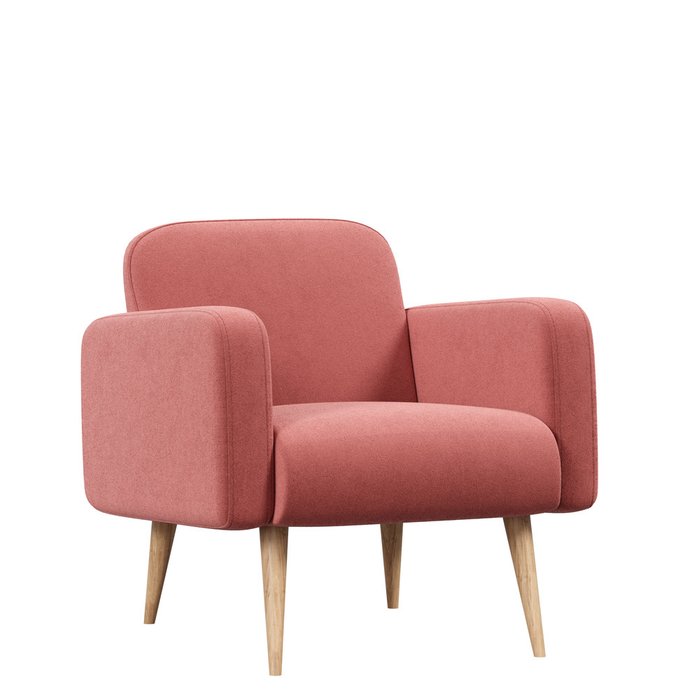 Кресло Уилбер тёмно-розового цвета