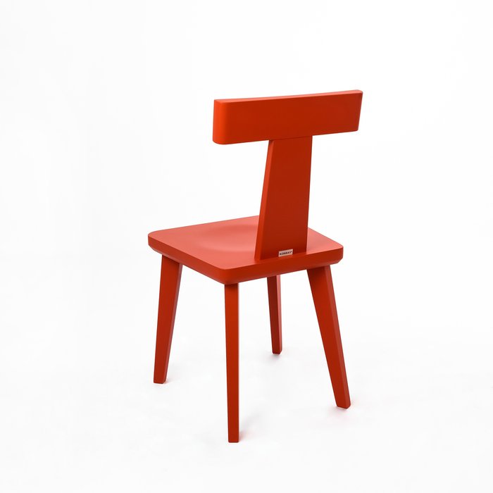 Стул T-Coffee красного цвета - лучшие Обеденные стулья в INMYROOM