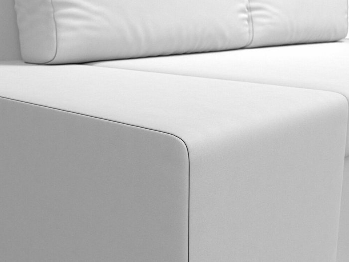 Прямой диван-кровать Сан Марко белого цвета (экокожа) - лучшие Прямые диваны в INMYROOM