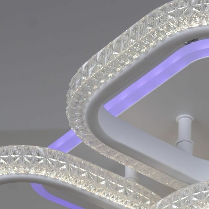 Потолочная люстра 06335-0.3-4+1A WH (RGB) (акрил, цвет прозрачный) - купить Потолочные люстры по цене 7720