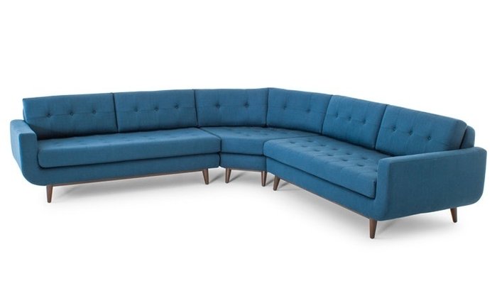 Модульный угловой диван в скандинавском стиле