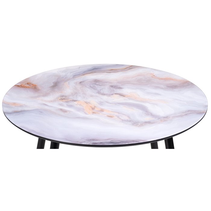 Стол обеденный Анселм серо-черного цвета - купить Обеденные столы по цене 9490.0