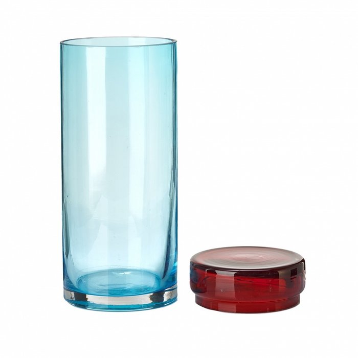 Комплект из трех ваз из разноцветного стекла - купить Вазы  по цене 14420.0