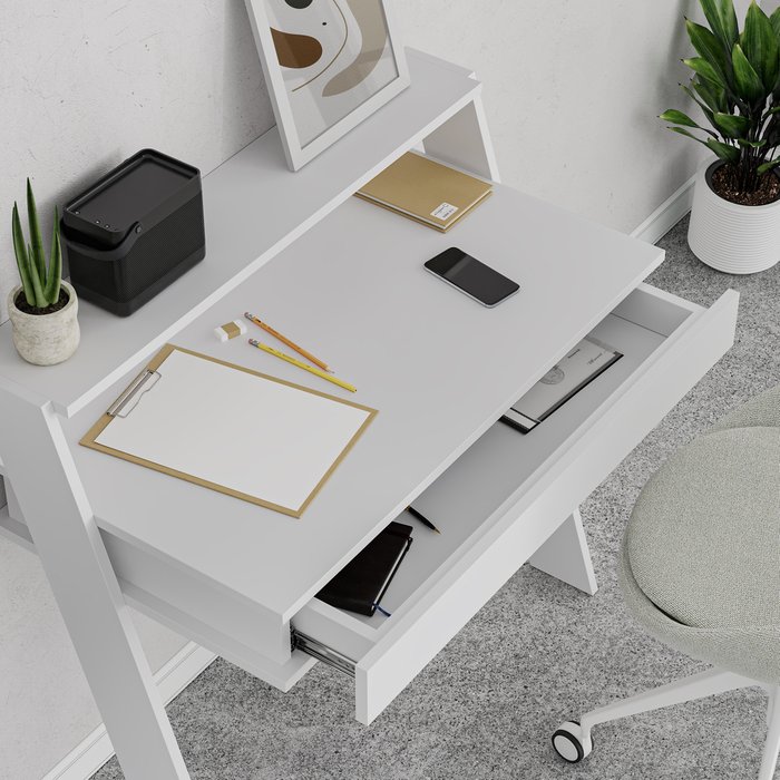 Письменный стол Working table белого цвета - купить Письменные столы по цене 17700.0 Письменный стол Working table белого цвета - купить Письменные столы по цене 17700.0