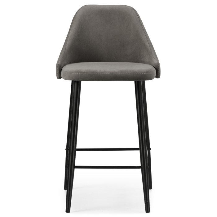 Стул полубарный Джама серо-черного цвета - купить Барные стулья по цене 7570.0