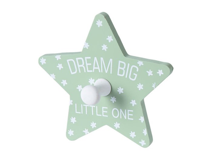 Крючок Dream & Star бело-зеленого цвета