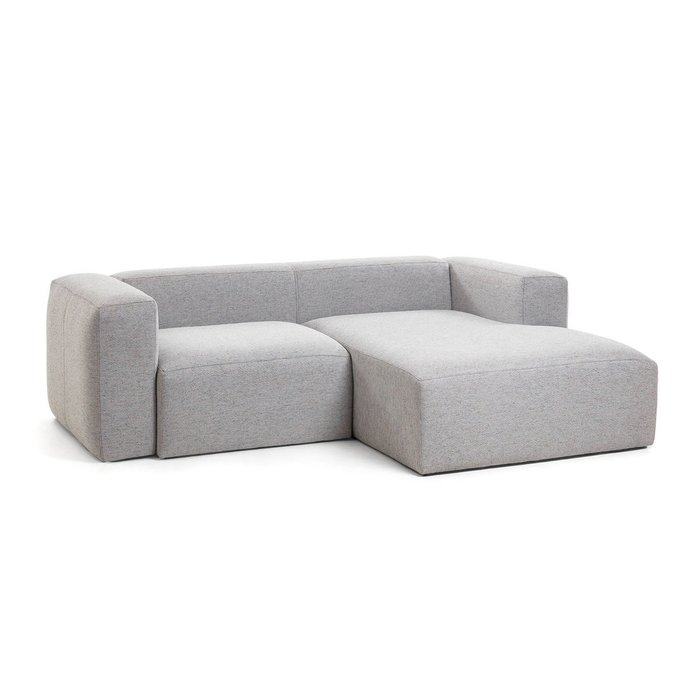 Угловой диван Blok светло-серого цвета - купить Угловые диваны по цене 215990.0
