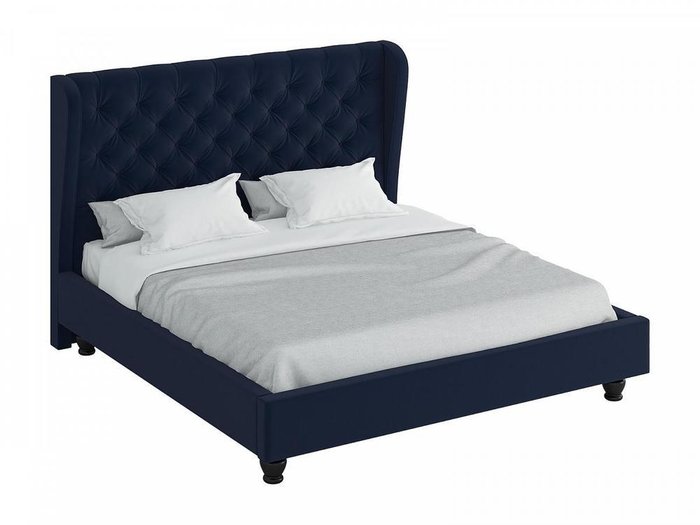 Кровать Jazz темно-синего цвета 200х200