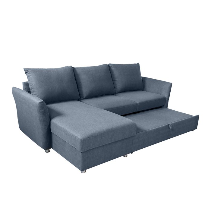 Угловой диван-кровать William Shakespeare серого цвета - лучшие Угловые диваны в INMYROOM