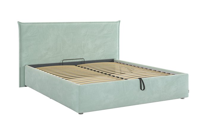 Кровать Лада 160х200 мятного цвета с подъемным механизмом - купить Кровати для спальни по цене 33480.0
