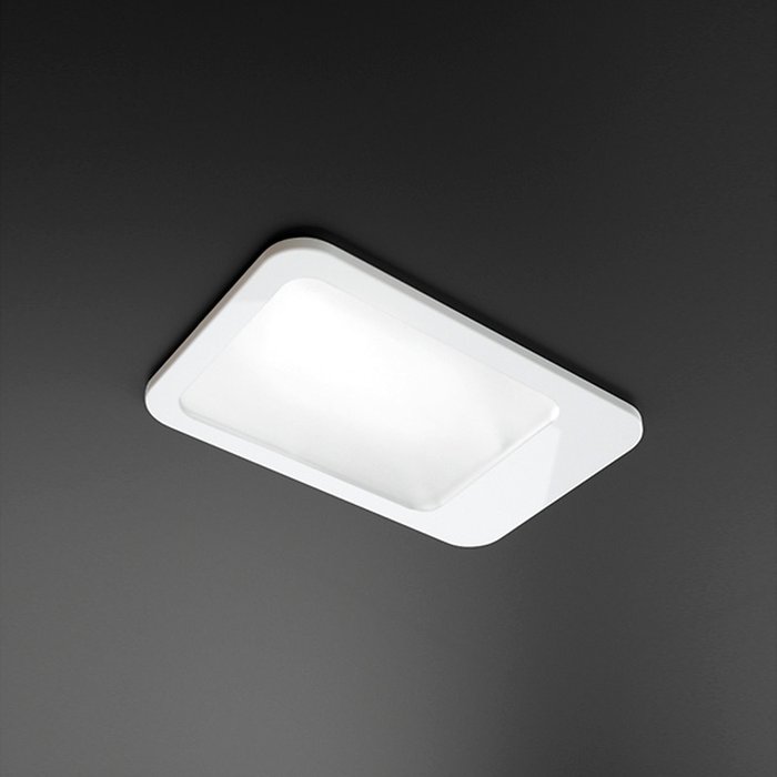 Встраиваемый светильник Leucos ZERO INCASSO Bianco из стекла белого цвета