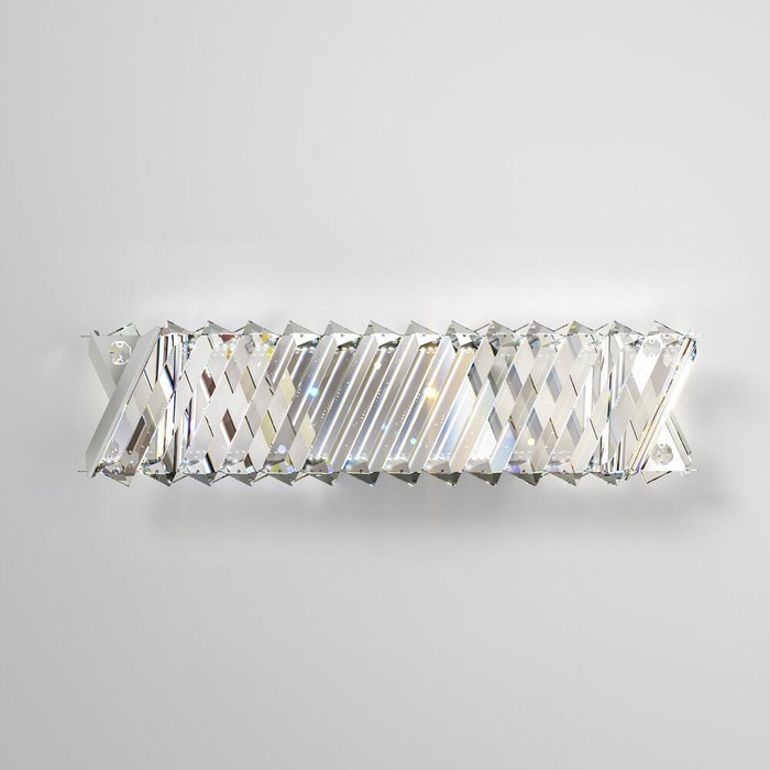 Настенный светильник с хрусталем 101005 LED никель хрусталь Strotskis Solis - купить Бра и настенные светильники по цене 12800 Настенный светильник с хрусталем 101005 LED никель хрусталь Strotskis Solis - купить Бра и настенные светильники по цене 12800