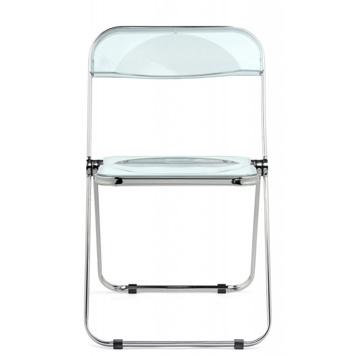 Складной пластиковый стул Fold прозрачный серо-голубой цвет  - купить Садовые стулья по цене 4580.0