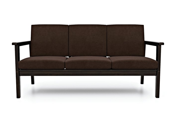 Диван Лориан Б коричневого цвета - купить Прямые диваны по цене 29990.0