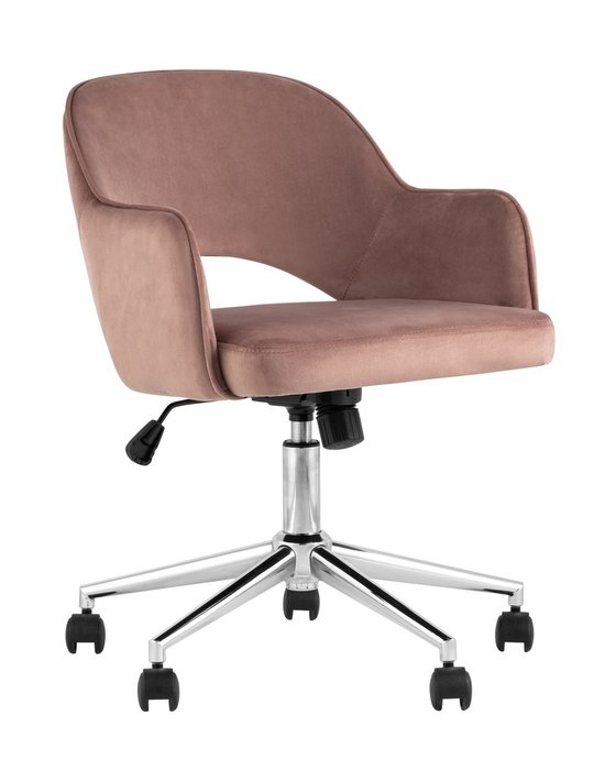 Кресло офисное Кларк розового цвета
