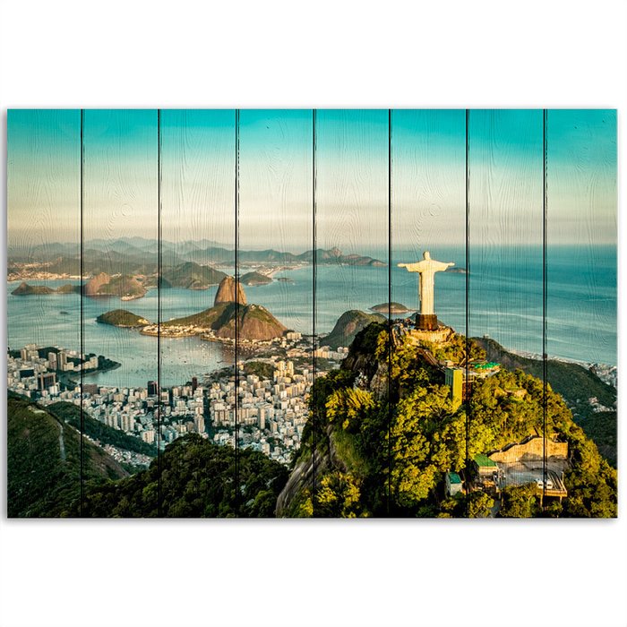 Картина на дереве Рио-де-Жанейро 40х60 см