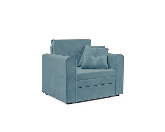 Кресло-кровать Санта голубого цвета