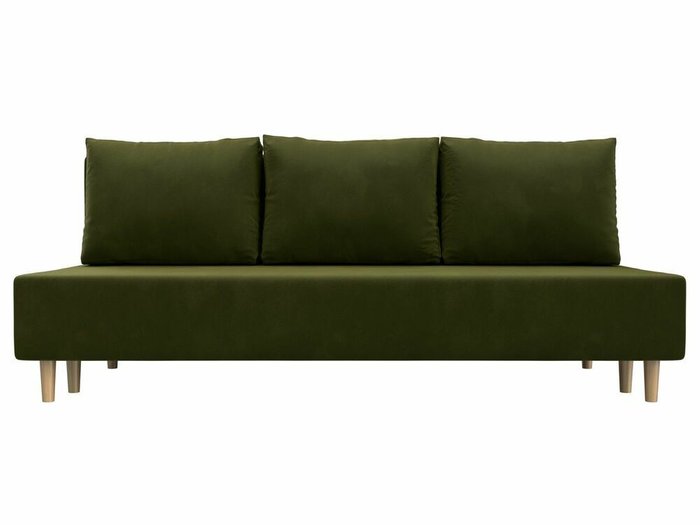 Диван-кровать Лига 033 зеленого цвета - купить Прямые диваны по цене 28999.0