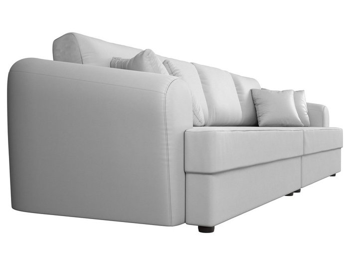 Прямой диван-кровать Милтон белого цвета (экокожа) - лучшие Прямые диваны в INMYROOM