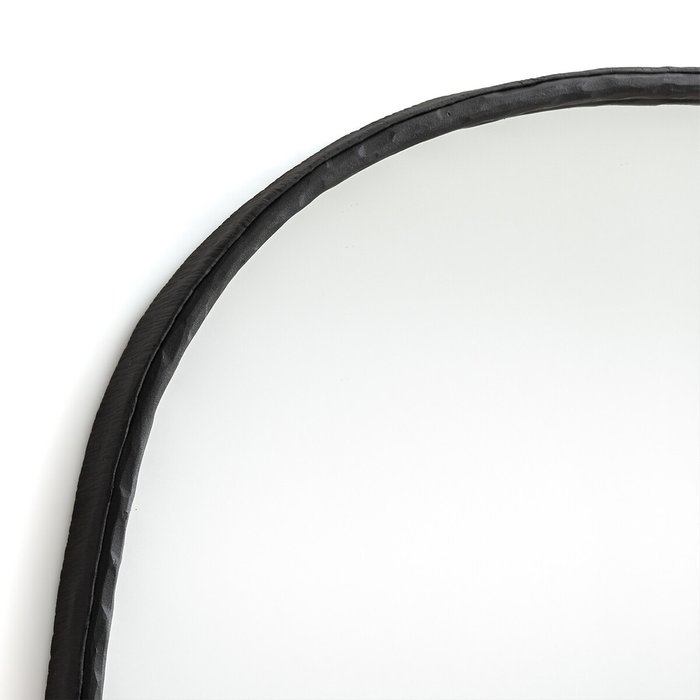 Зеркало настенное с каркасом из кованого железа Martela черного цвета - лучшие Настенные зеркала в INMYROOM