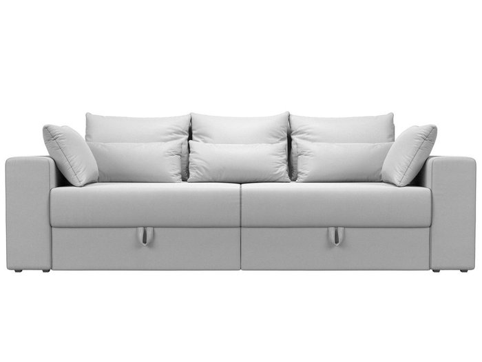 Прямой диван-кровать Мэдисон белого цвета (экокожа) - купить Прямые диваны по цене 37990.0