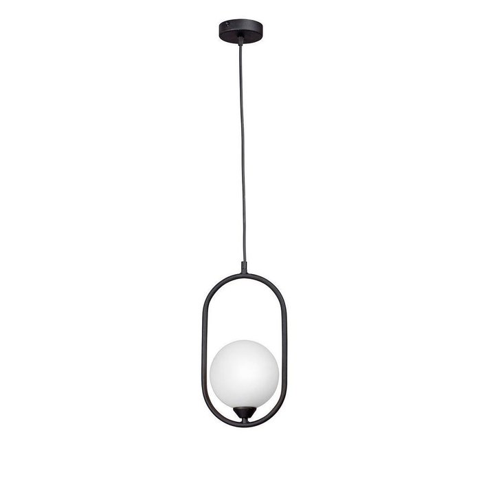 Подвесной светильник бело-черного цвета - купить Подвесные светильники по цене 5059.0
