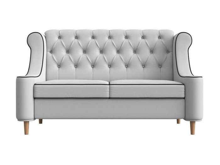 Прямой диван Бронкс белого цвета (экокожа) - купить Прямые диваны по цене 39999.0