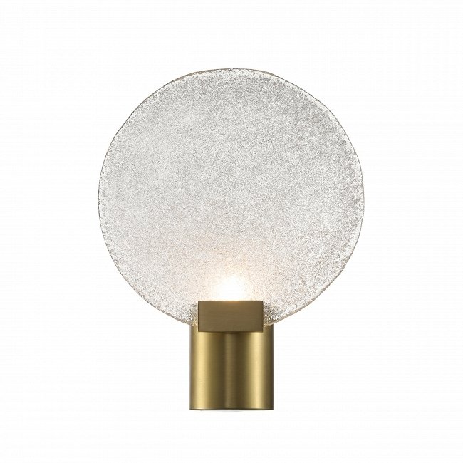 Настенный светильник Ice Round со стеклянным плафоном