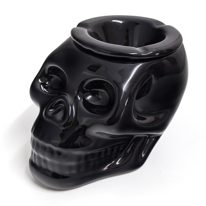 Пепельница керамическая Balvi skully черная - лучшие Декоративные предметы в INMYROOM