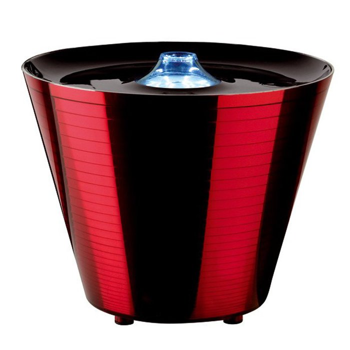 Настольная/напольная лампа-контейнер "Multipot red glam" Rotaliana с корпусом из литого поликарбоната