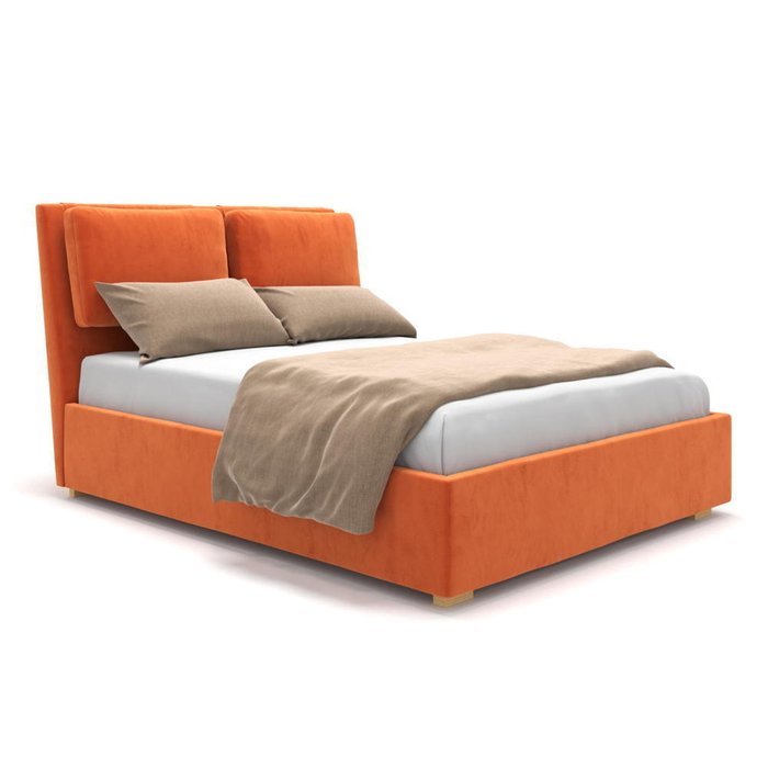 Кровать Parc с подъемным механизмом оранжевая 200х200