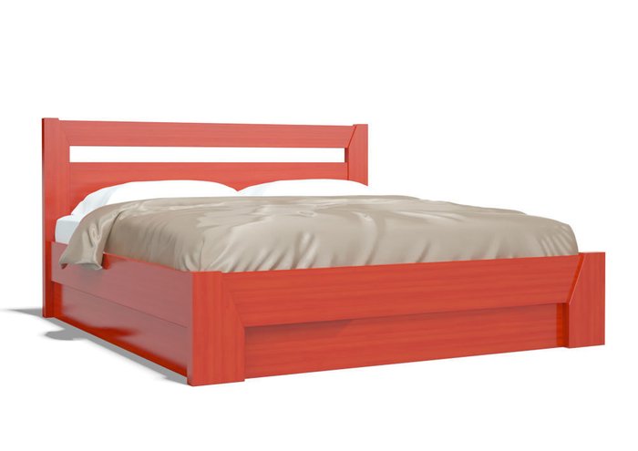 Кровать Парма ясень-беленый дуб 150х195 - лучшие Кровати для спальни в INMYROOM