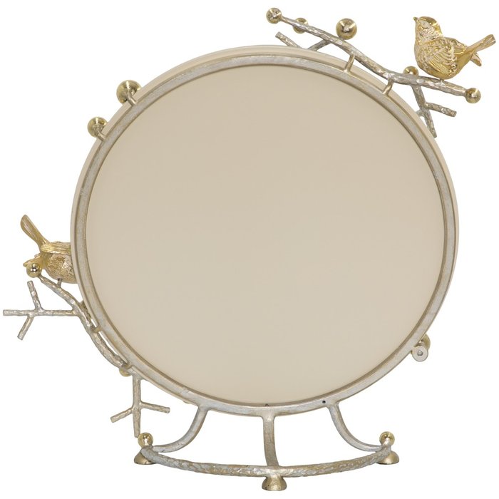 Зеркало настольное Терра золотого цвета - купить Настольные зеркала по цене 17666.0