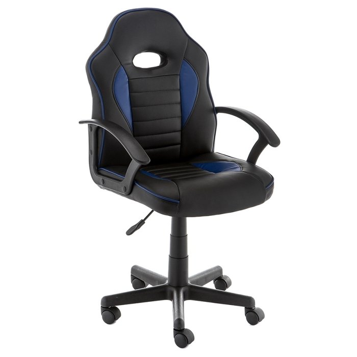 Компьютерное кресло Danger черно-синего цвета