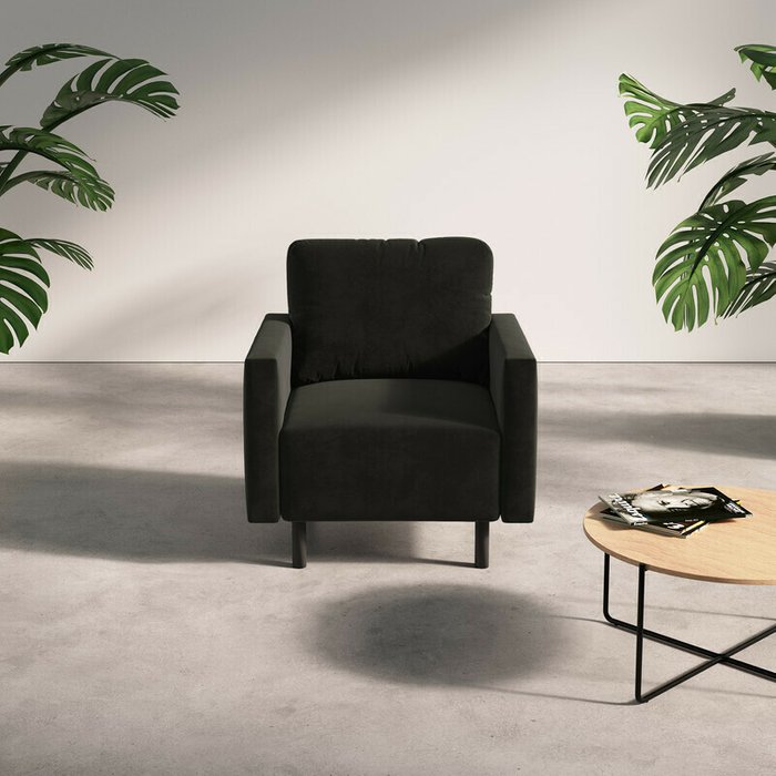 Кресло Сканди черного цвета - купить Интерьерные кресла по цене 12990.0