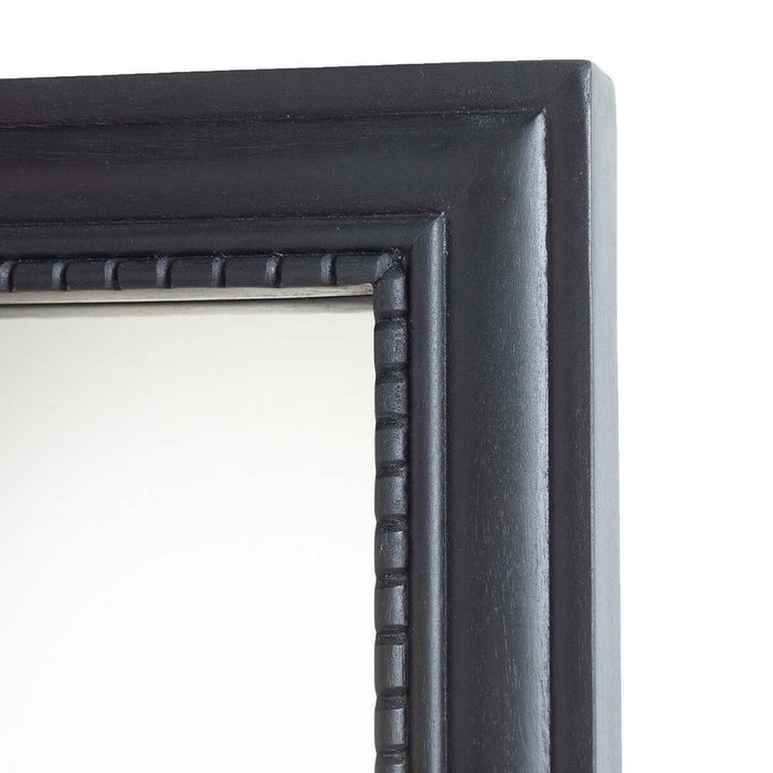 Прямоугольное настенное зеркало Afsan 55х140 черного цвета - купить Настенные зеркала по цене 17998.0
