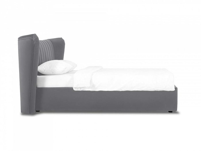 Кровать Queen Agata Lux 160х200 серого цвета - лучшие Кровати для спальни в INMYROOM