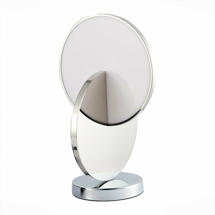 Прикроватная лампа ST-Luce Хром/Белый Хром LED 1*14W 3000K Eclisse - купить Настольные лампы по цене 11390.0