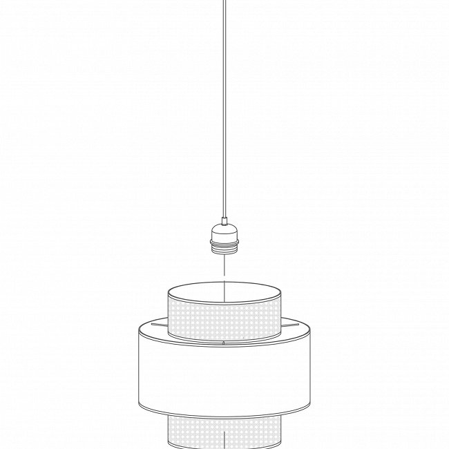Подвесной светильник Vega светло-бежевого цвета - купить Подвесные светильники по цене 7313.0