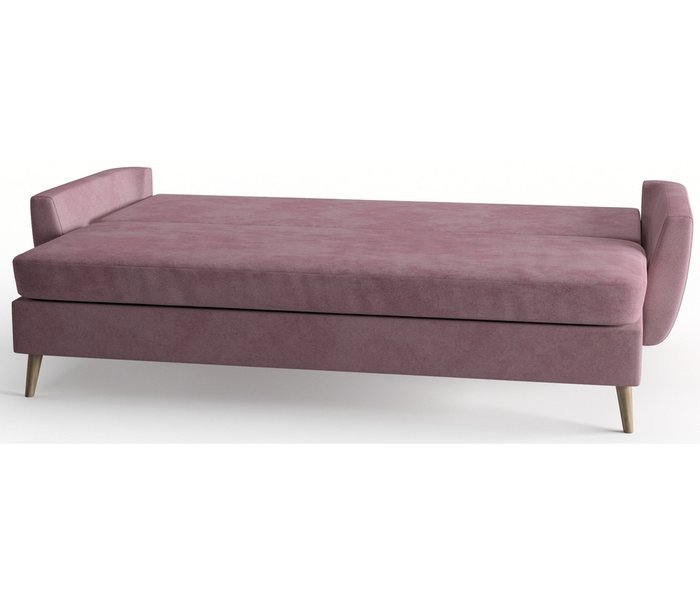 Диван-кровать Авиньон в обивке из велюра темно-розового цвета - лучшие Прямые диваны в INMYROOM