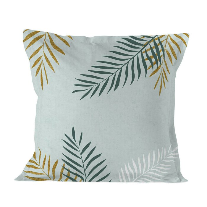 Наволочка Blanc Foliage 60x60 мятного цвета