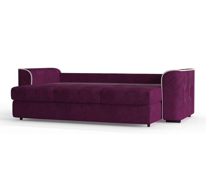 Диван-кровать Нордленд в обивке из велюра фиолетового цвета - лучшие Прямые диваны в INMYROOM