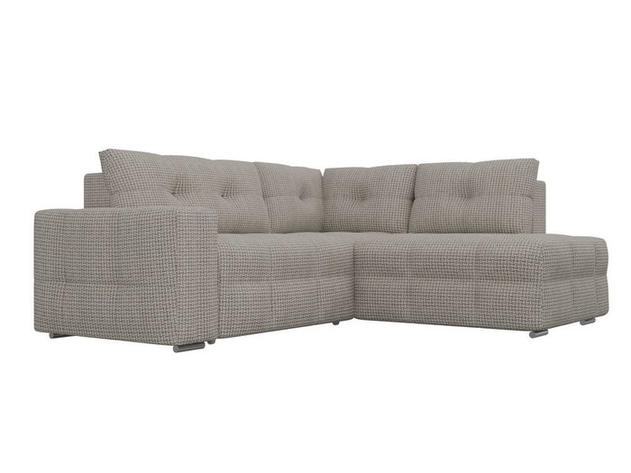 Угловой диван-кровать Леос бежевого цвета - лучшие Угловые диваны в INMYROOM