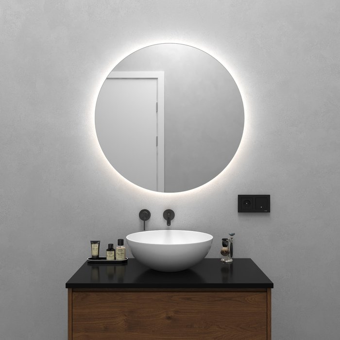 Настенное зеркало Rauntel NF LED M с нейтральной подсветкой  - купить Настенные зеркала по цене 11900.0