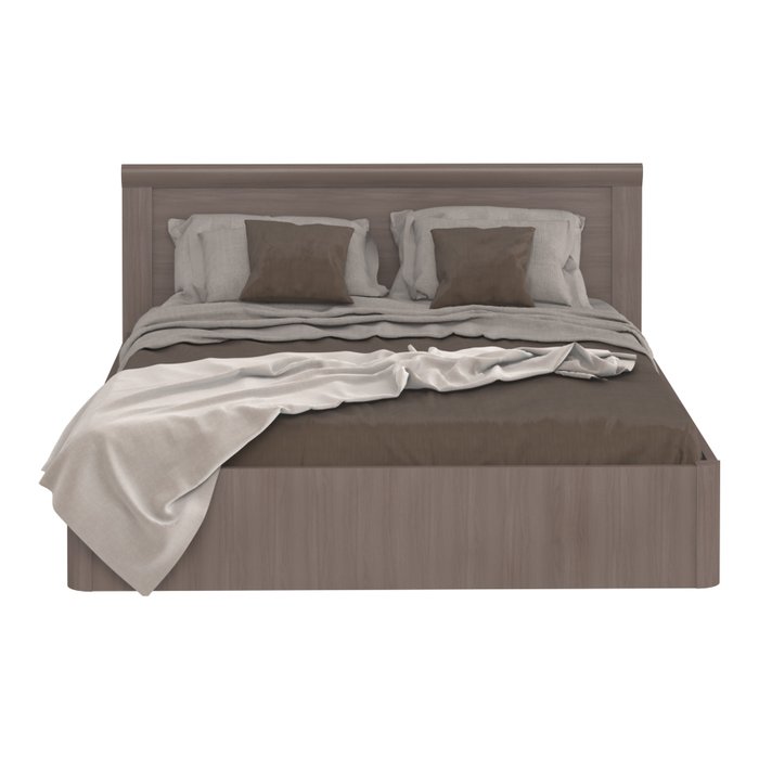 Кровать Магна 160х200 коричневого цвета с подъемным механизмом  - купить Кровати для спальни по цене 37629.0