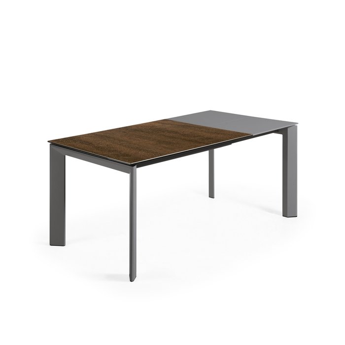 Раздвижной обеденный стол Atta S коричневого цвета - лучшие Обеденные столы в INMYROOM