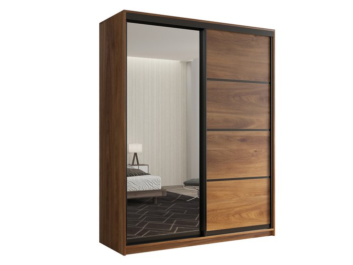Шкаф-купе Кааппи-2 140 М цвета Кастелло бренди Шкаф-купе Кааппи-2 140 М цвета Кастелло бренди